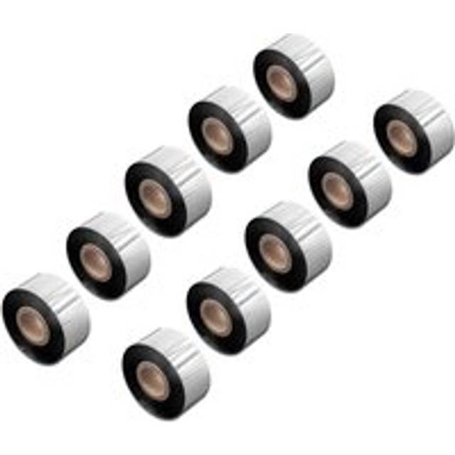 10x Thermal Ribbon compatible with Citizen CL-S6621, CL-S6621XL Label Printer, 30 mm x 300 m, Wax Resin, Black - Vhbw