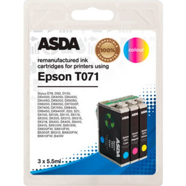 ASDA Epson T071 Colour Ink Cartridges