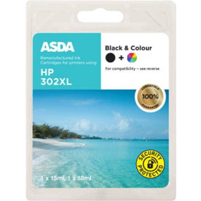 ASDA HP302XL Black & Colour Ink Cartridge