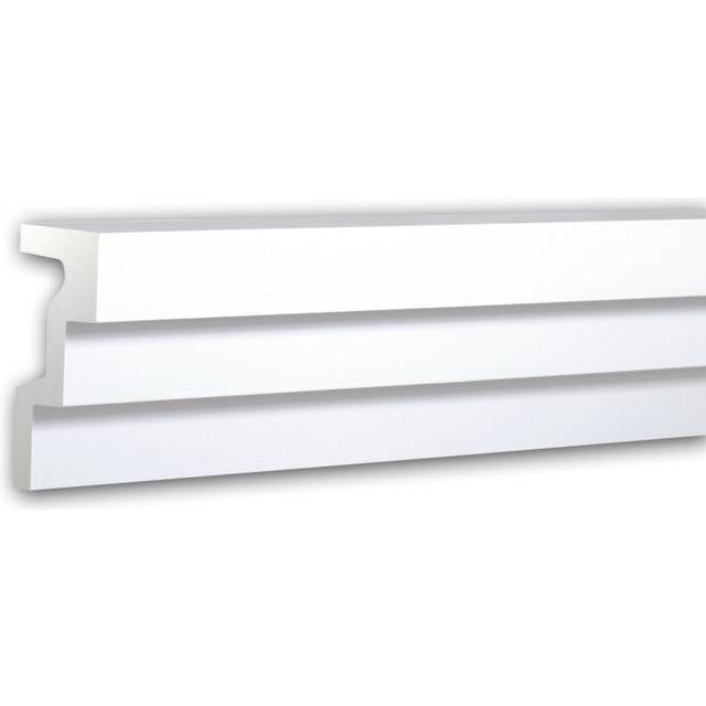 Profhome 150262 Cornice Moulding Decorative Crown Moulding Coving Cornice 2 m