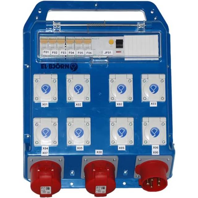 Byggcentral Midi 16A Med Jordfelsbrytare 30mA 230/400V IP44 Elbjörn