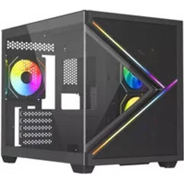 Vida Arcade Black Tempered Glass Micro-ATX PC Gaming Case