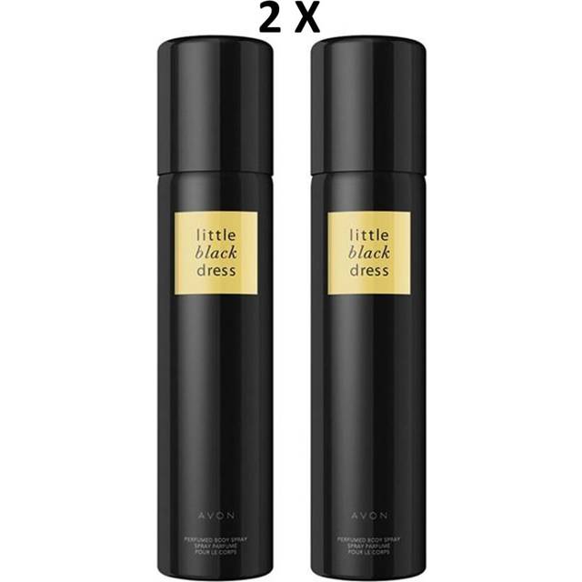 2 X Avon Little Black Dress Perfumed Body Spray Discontinued 75ml