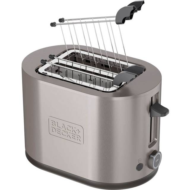BLACK+DECKER Brödrost Toaster 2-Slots 900W Inox