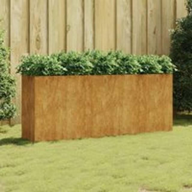 Garden Raised Bed 200x40x80 cm Corten Steel - Brown - One Size