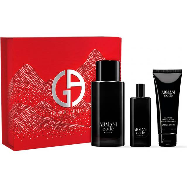 Giorgio armani Kod Parfum - 125 ml parfym (påfyllningsbar) + 75 ml spraygel + 15 ml parfym
