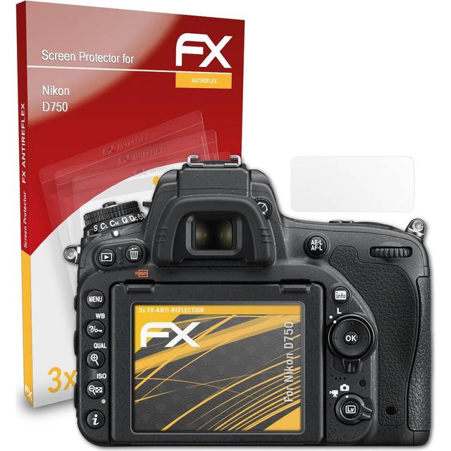 Atfolix 3x screen protection film for nikon d750 matt&shockproof