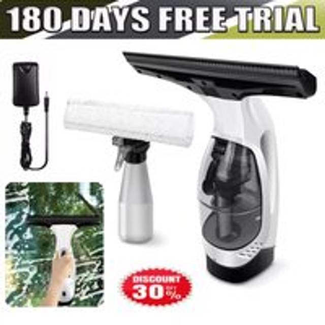 Dayplus - Cordless Window Vac Glass Cleaner Rechargeable Vacuum Mirror Shower 10KPA Tools