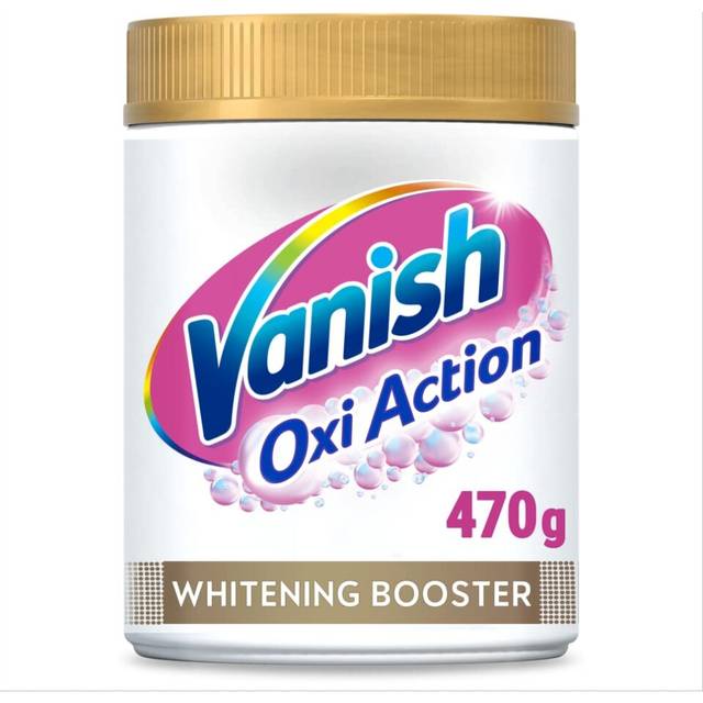 6 x Vanish Oxi Action Crystale White Powder Stain Remover 470g