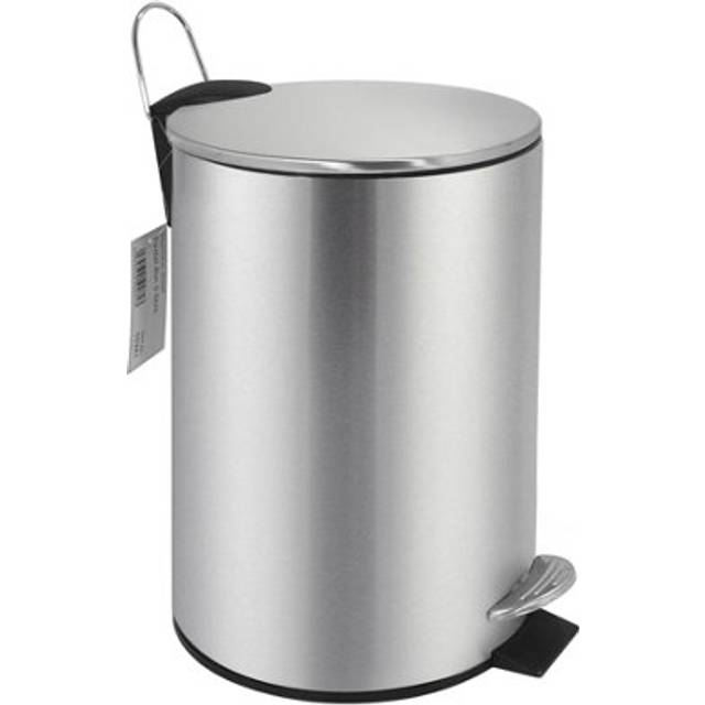 Pedal trash waste bathroom kitchen office stainless steel by buckingham