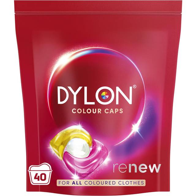 Colour: Colour Caps (40 Wash Loads), Dylon Colour Caps for all Coloured Clothes, Colour Laundry Detergent Pods to Protect Colours, renewing in every
