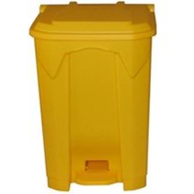 Pedal Bin; 50L; Polypropylene; Yellow