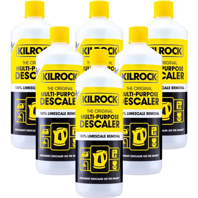 Kilrock Mega-K Multi-Purpose Descaler Multipack 6x1 Litre (72 Doses) - Limescale Descaling for Kettles, Toilets, Shower Heads & Coffee Machines -