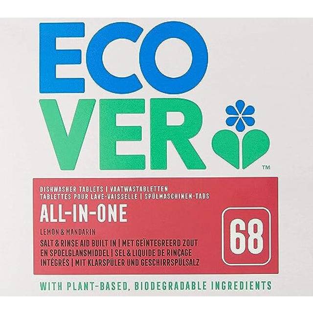 Ecover All in One Dishwasher Tablets, 68 Tablets, white