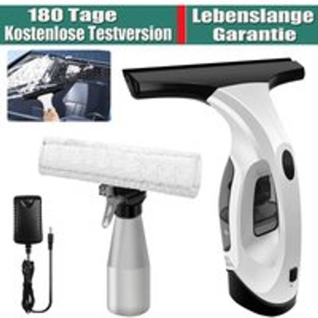Day Plus - Window Vac Cordless Rechargeable Vacuum Steam Glass Cleaner Streak-Free Cleaning