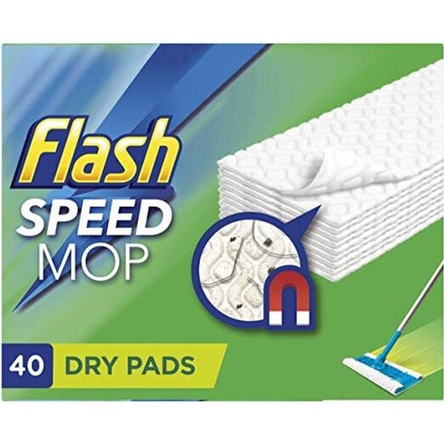 Speedmop Dry Pads Refills, 120 Pads (40 x 3 Pads), Floor Cleaner, Trap & Lock Away Dust, Dirt & Hair In No Time