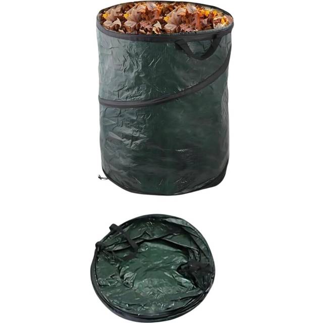 MantraRaj Large 120L Heavy Duty Pop Up Garden Waste Refuse Bag Reusable Rubbish Waste Bag with Handles