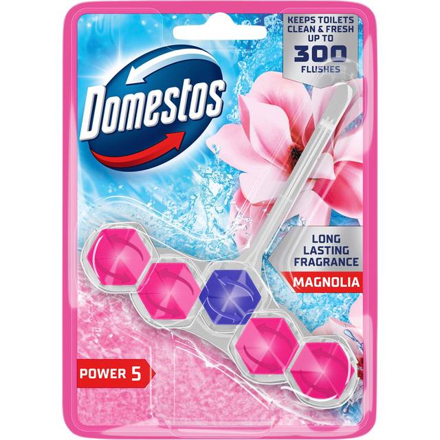 Domestos Power 5 Toilet Rim Block Magnolia 50 g