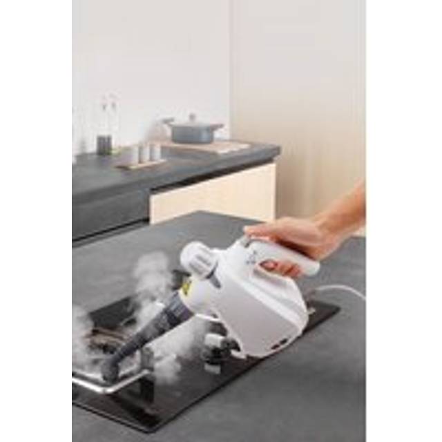 1000W White Handheld Steam Cleaner - One Size