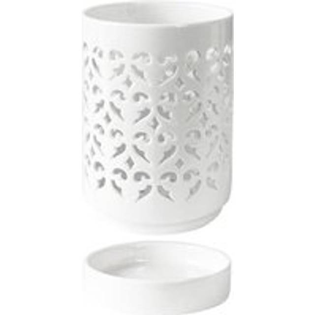 Orchid Pots with Holes,4 Inch Ceramic Pot for Repotting, Flower Planter Indoor Outdoor, Breathable White