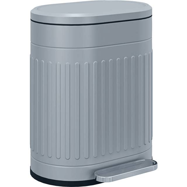 HOMCOM 20L Pedal Bin - Metal Kitchen Bin with Soft-close Lid - Grey | TJ Hughes