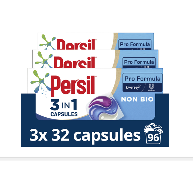 Persil professional formula 3in1 | non-bio professional capsules boxed in 32's