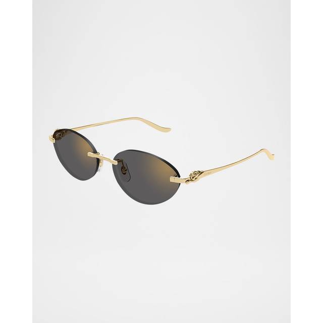 Cartier Woman Sunglass CT0504S -  Frame color: Gold, Lens color: Grey