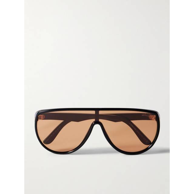 TOM FORD Man FT1182 ACHILLES 01E Solglasögon Injicerad Svart Brun Mask Fotokromatisk