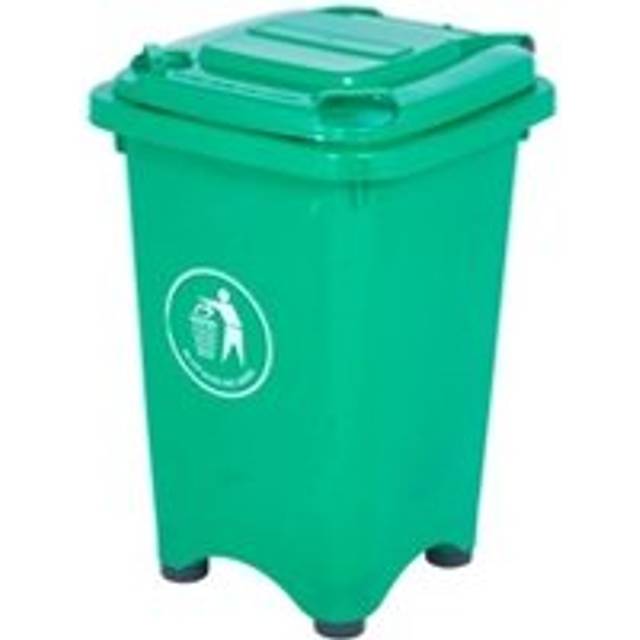 Static Bin; 50L; 30% Recycled Polyethylene; Green