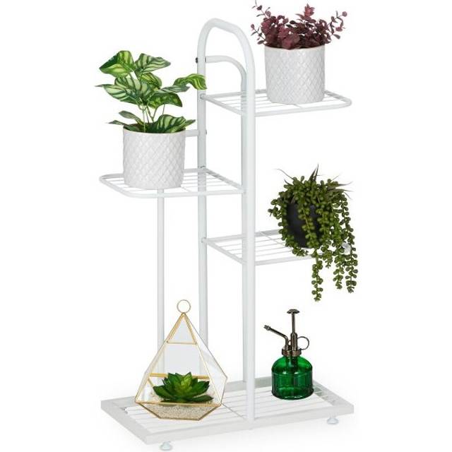 White plant stand 4 shelves