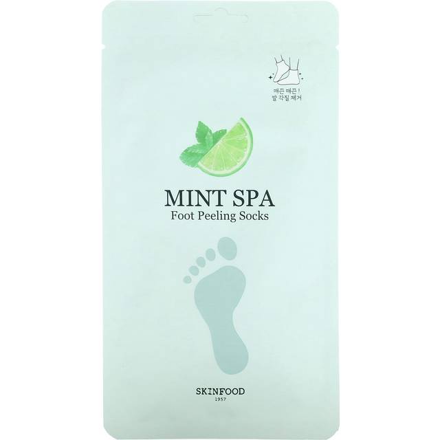 SKINFOOD, Mint Spa foot peeling socks, 2 socks, 20g
