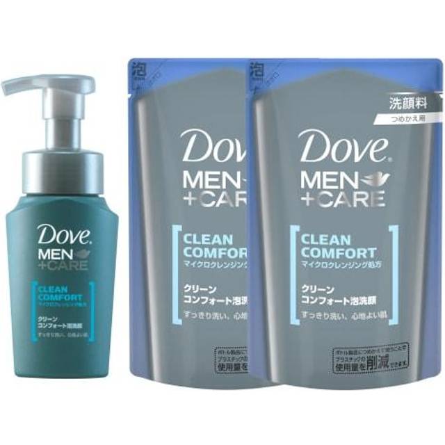 Dove Clean Comfort Foaming Face Wash Pump 130ml Refill 110ml x 2 Refreshing and Clean Scent Moisturizing Sebum Stickiness For Men Men's +