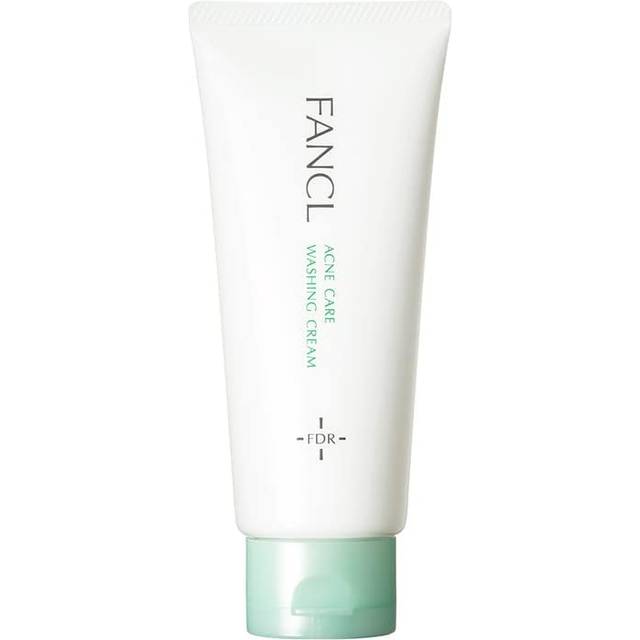 FANCL Acne Care Face Wash Cream 90g - 60 Uses | Medicated Formula for Acne, Blemishes & Pores, Additive-Free
