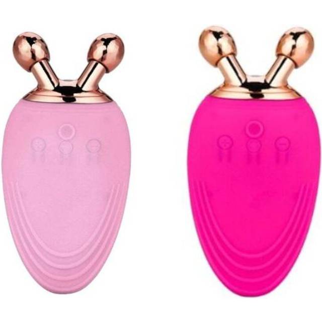 (Pink) Massager For Face Electric Silicone Make Up Remover Brush Ultrasonic Facial Deep Cleaning Brushes
