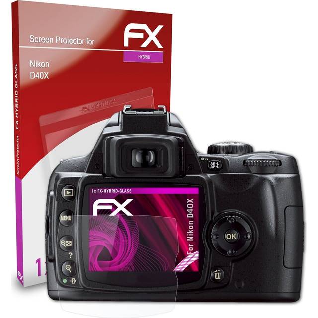 Atfolix Glass Protective Film For Nikon D40x Glass Protector 9h Hybrid-glass