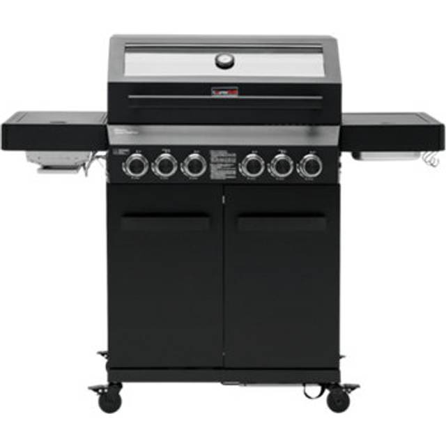 (Without Cover) CosmoGrill 6 Burner Yamara Dark 4+2 Gas BBQ