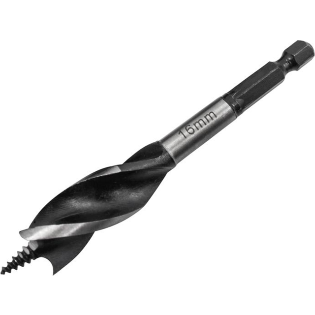 Faithfull Tri-Point Speed Stubby Auger Drill Bits 16mm 102mm Pack of 1