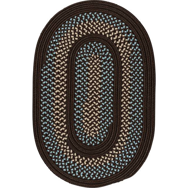 Georgetown Oval Area Rug  2 by 10Feet  Fudge Brown