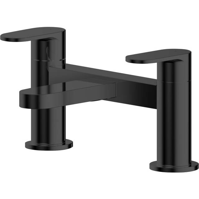 Current Round Deck Mounted Bath Filler Tap - Matt Black - Balterley
