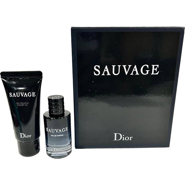 Dior Sauvage Perfume for Men - Mini Fragrance Gift Set EDP & Shower Gel Duo Travel Set