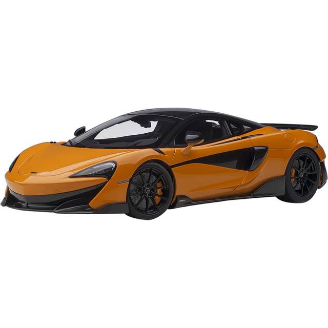 Mclaren 600LT Myan Orange and Carbon 1/18 Model Car by Autoart