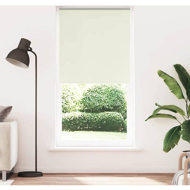 (off white, 95 x 230 cm) vidaXL Roller Blind Blackout Fabric Polyester