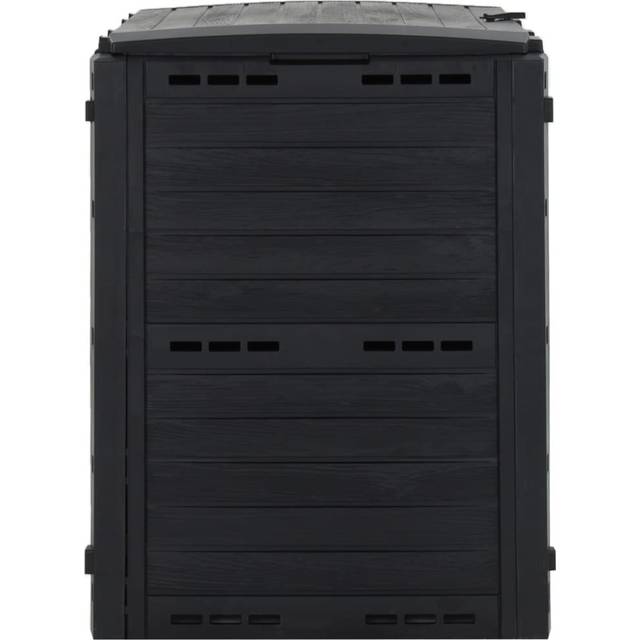 Altrina 280 l Polypropylene Outdoor Compost Bin with Latching Lid - Black