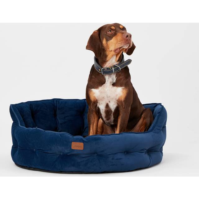 Rosewood Joules Chesterfield Pet Bed, Navy Blue, For Dogs & Cats, Large