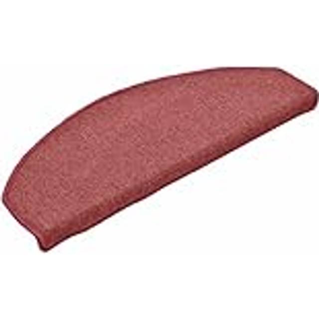 vidaXL Stair Mats 30 pcs 65x24x4 cm Bordeaux Half Round Large - Red