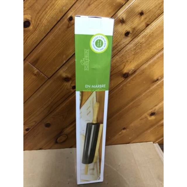 Fox Run 3834 Marble Rolling Pin, 10-inch Barrel, Black