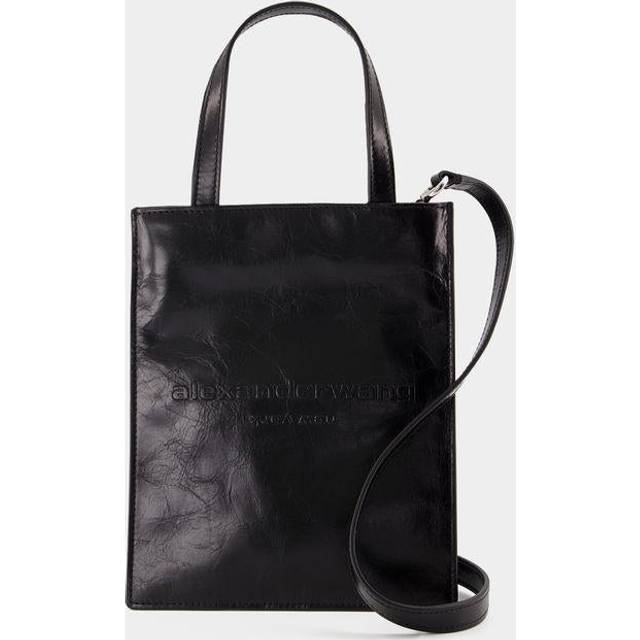 Alexander Wang, Tote Bags, female, Black, ONE SIZE, Black Leather Pinch Handbag