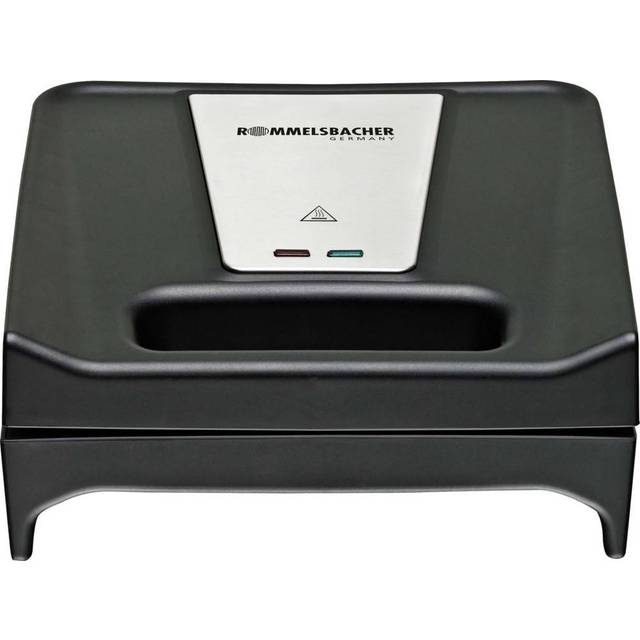 ROMMELSBACHER Multi Toast & Grill SWG 700 'Max' – 3 utbytbara non-stick-plattor för smörgåsar, belgiska våfflor, grillade, 700 W, svart och rostfritt stål