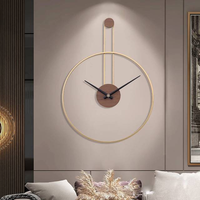 Ruary Metal Wall Clock - Gold (Medium)