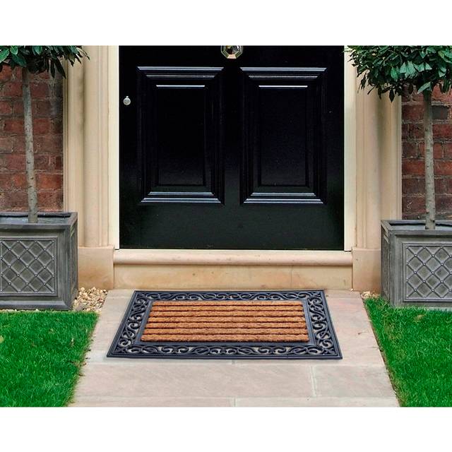 Michels the Peasant Non-Slip Indoor / Outdoor Door Mat - Brown (Large)